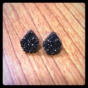 Kendra Scott Tessa Stud Earrings in Black Drusy